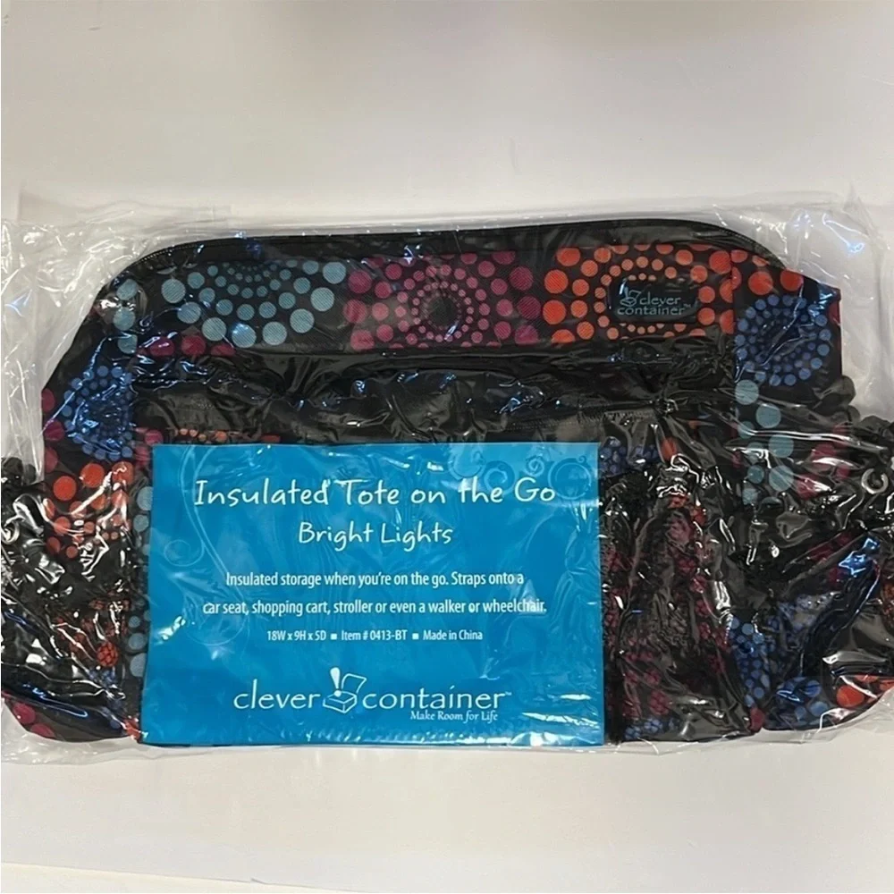 🆕BUNDLE-Insulated Tote-on-the-Go and No Leak Large Adjustable Strap Bag Velcro